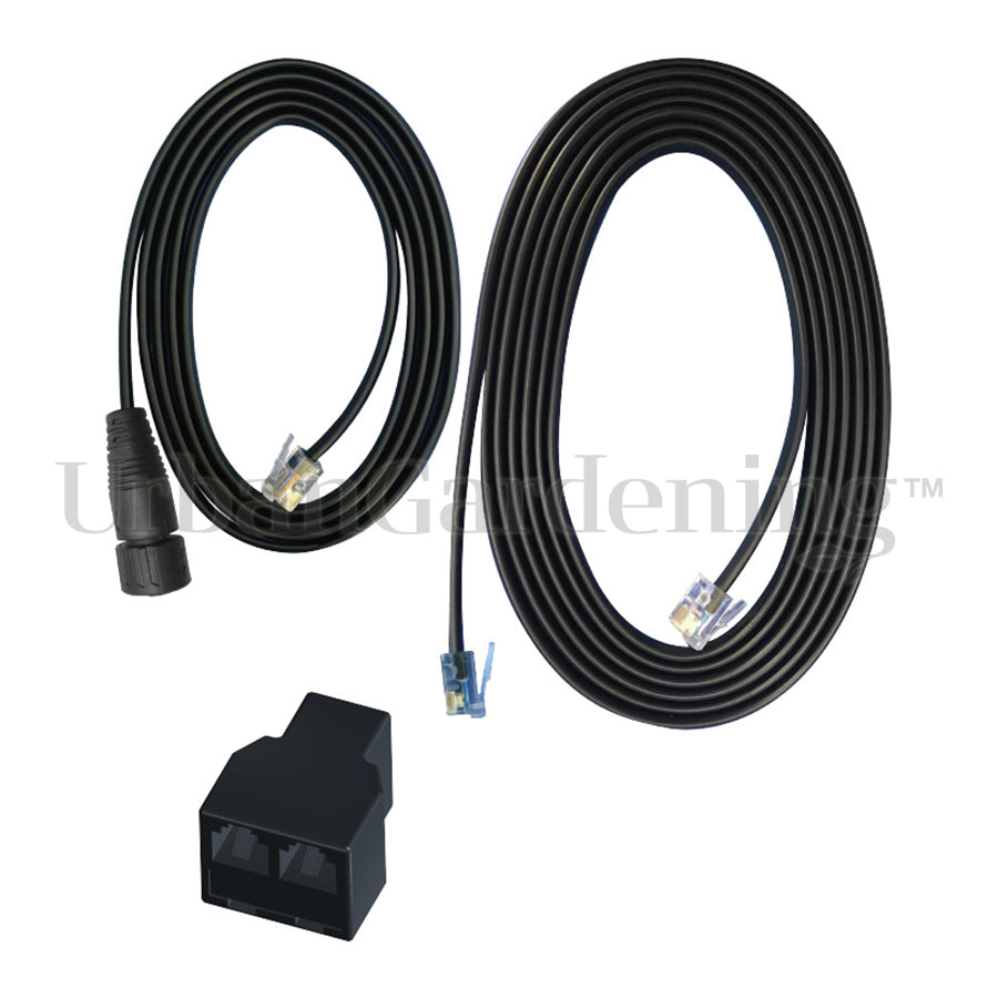Waterproof Rj12 TrolMaster Hydro-X RJ12 to PushLock Waterproof Connector converter cab ...