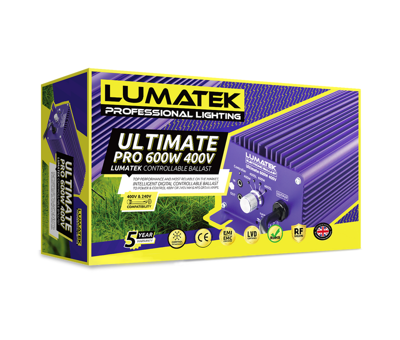 LUMATEK Ultimate Pro 600W 400V Dimmable Ballast